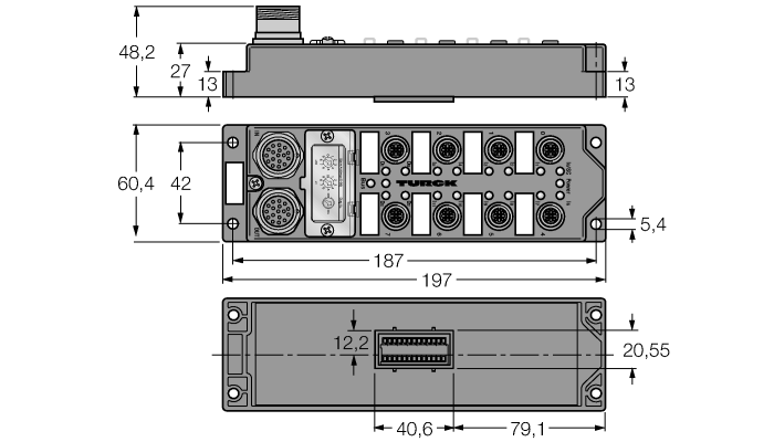 Compacte veldbus-I/O-module voor PROFIBUS-DP - 12 digitale pnp ingangen