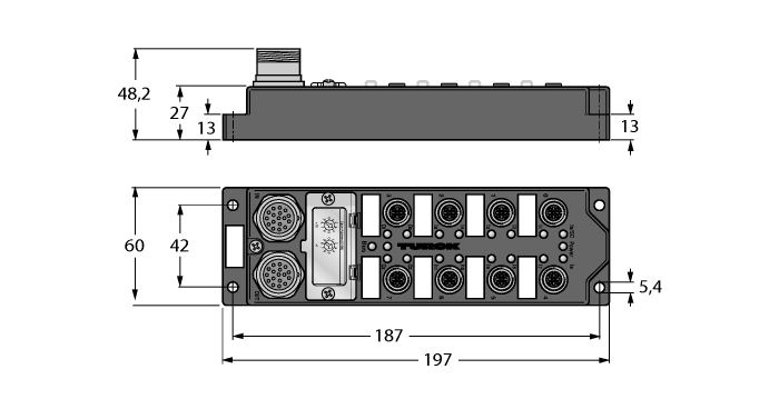 I/O-module voor DeviceNet-veldbus - 12 digitale pnp ingangen