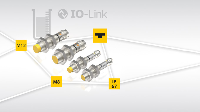 Capacitieve M8/M12-sensoren met IO-Link